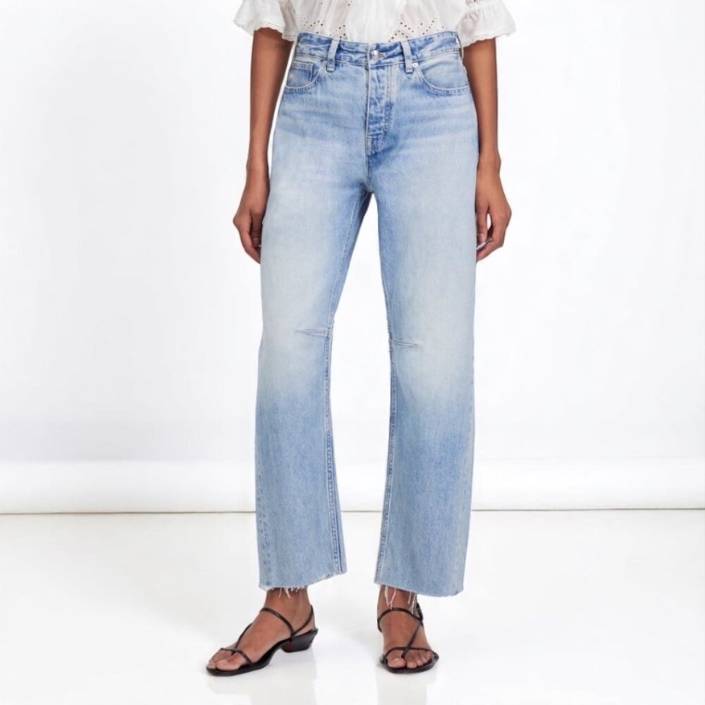 Madewell Sky Blue Wide Leg Jeans